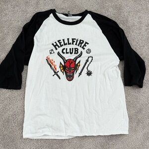 Stranger Things Hellfire Club Raglan T-Shirt
